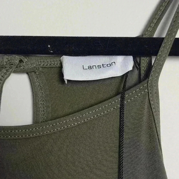 Lanston NWT Halter Sleeveless Jumpsuit in Army Green Size Large - Picture 7 of 14